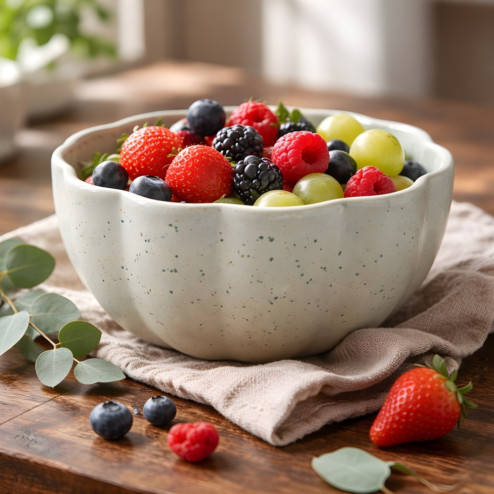 *NEW* Green Speckled Pumpkin Ceramic Bowl